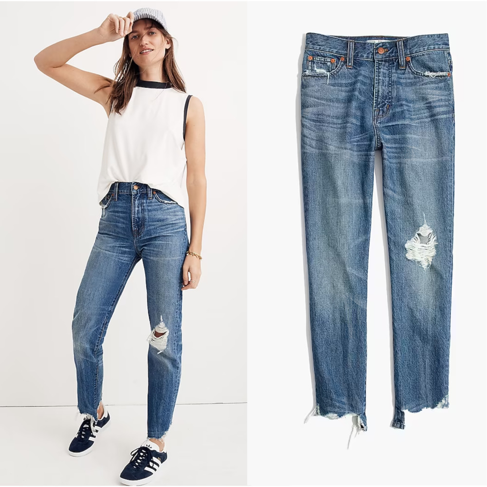 Madewell | The Perfect Summer Jean Deconstructed Edition Cropped